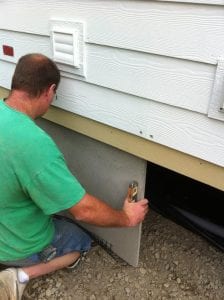 mobile home skirting