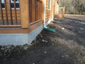 log cabin skirting