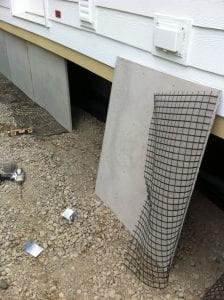 skirting panels for mobile homes
